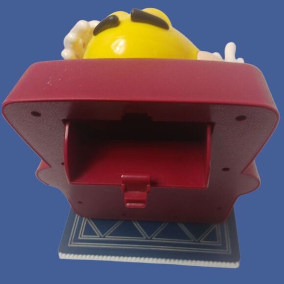 M&M Vtg Candy Dispenser Lazy Boy Recliner Toy With Bear Slippers - Picture 2 of 14